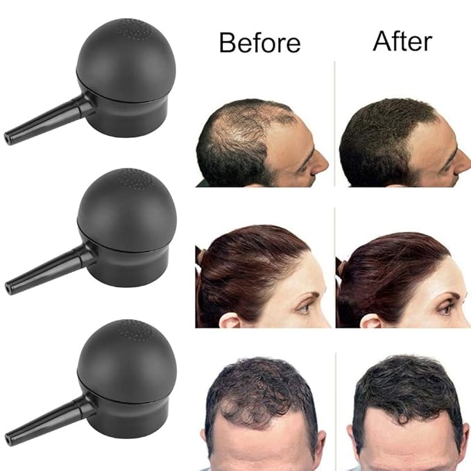 Hair Fiber Spray Applicator Pump Spray Applicator and Optimizer Hair Building Fibers for Thinning Hair for Women and Men Nozzle Thickening Tools