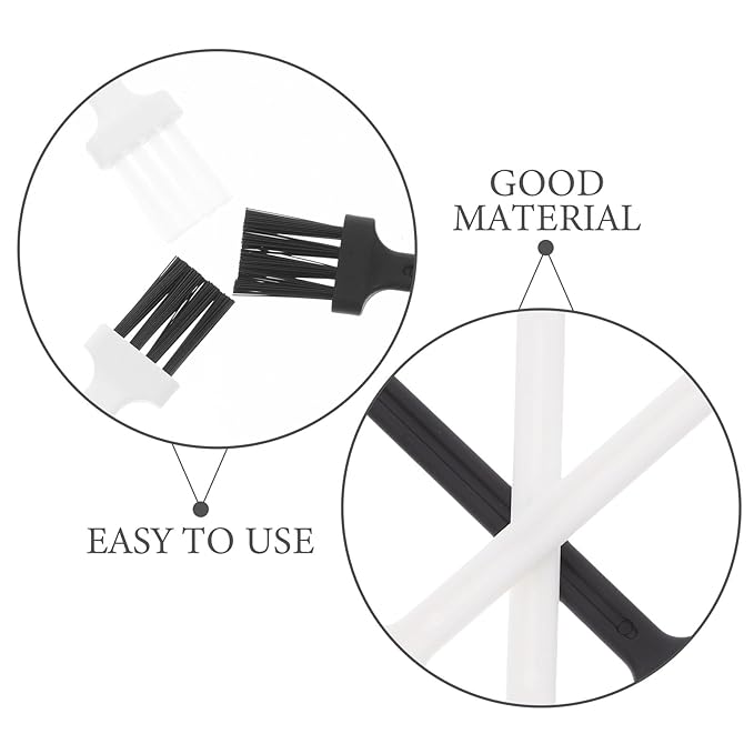 60pcs Electric Shaver Cleaning Brushes and Plastic Keyboard Cleaning Brushes Portable Dust Removal Tool for Electronics and Men's Grooming
