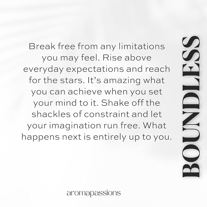 aromapassions BOUNDLESS | Inspired by CHNL BLEU DE CHNL EDP | Pheromone Perfume for Men | Extrait De Parfum | Long Lasting Dupe Clone Essential Oils Fragrance | Perfume De Hombre (30 ml / 1 Fl Oz)