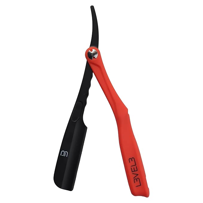 Level 3 Milly Razor - Fast and East to Assemble - Excellent Grip and Control - Straight Razor Holder- Level Three Holder