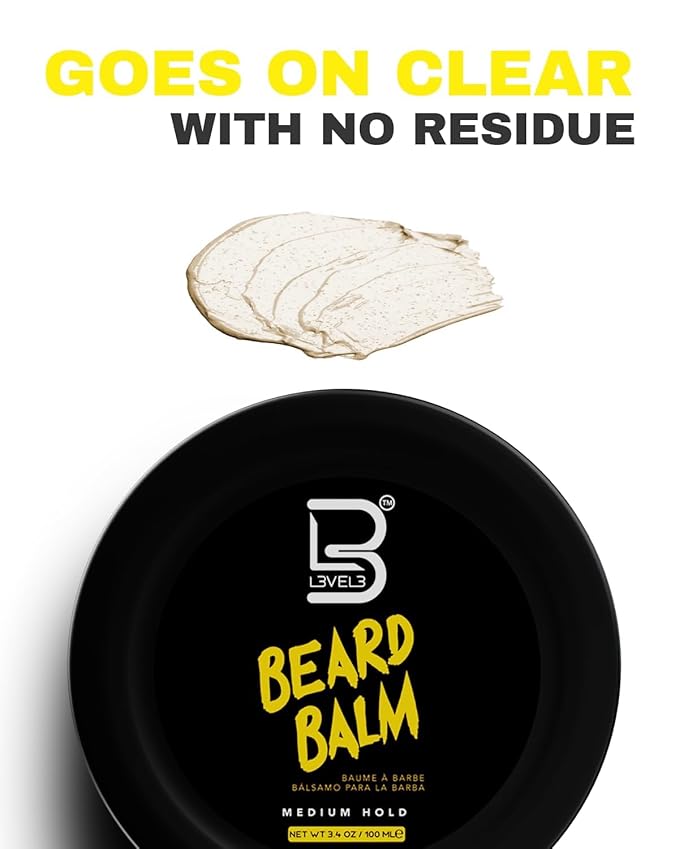 Level 3 Beard Balm - Leave-In Conditioner and Softener for Men - Deep Massage Care