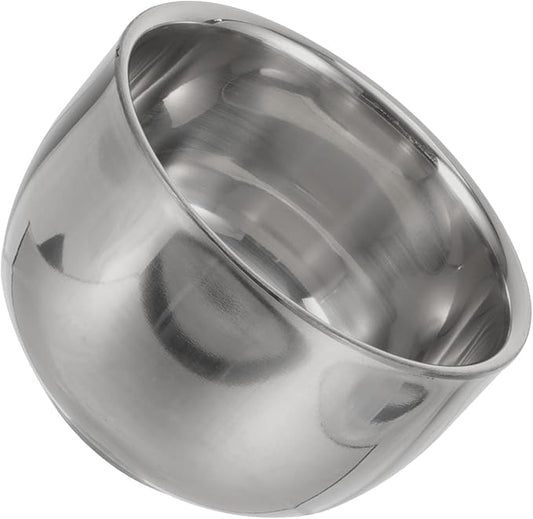 SMASOLO Stainless Steel Shaving Bowl Men's Shaving Soap Lathering Bowl Barber Tool Bar Soap Men Beard Accessories Random Style