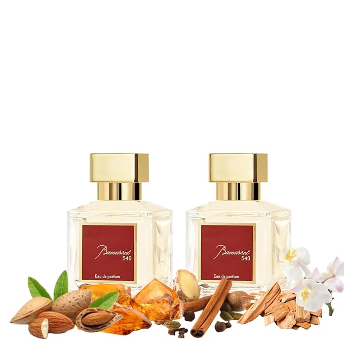 Equivalence of Baccarrat 54O EAU de Parfum - Inspiration Bottle 30ml x 2 - Long Lasting Daily 12-14 Hours, 99% Same Fragrance (30ml x 2 EAU)