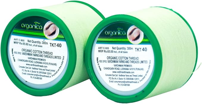 Eyebrow Thread 1 Spool X 300m | Eyebrow Organic Cotton Thread |Tool for Upper Lip Chin Forehead Hair Removal | for Perfect Eyebrow Sculpting | Pack of 2