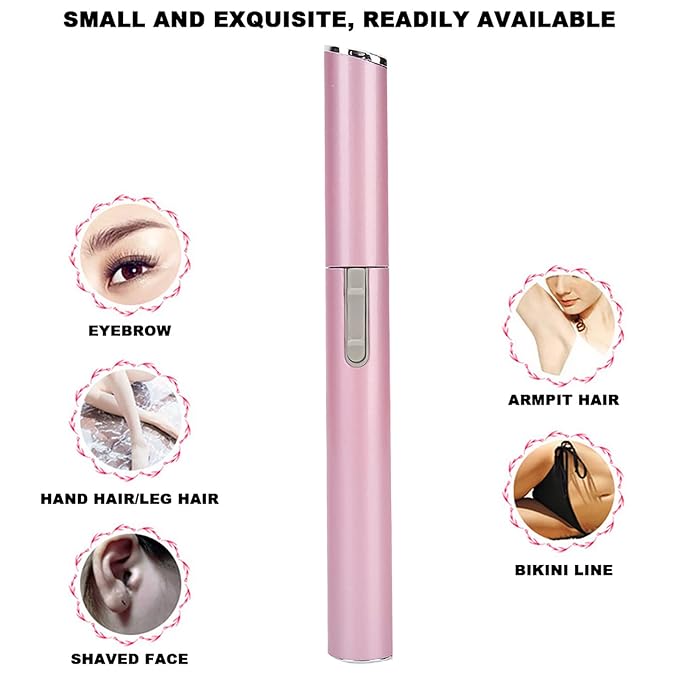 Electric Eyebrow Trimmer , Portable Electric Eyebrow Razors , Painless Face Hair Removal Tool , Electric Eyebrow shaver for Women for Eyebrows , Neckline , Nose , Ears , moment and Painless Hair Removal