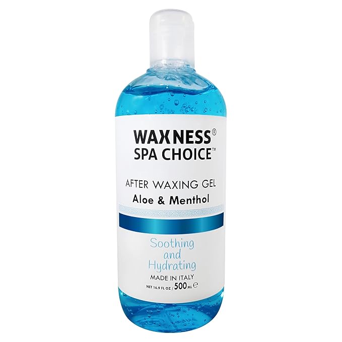 Waxness Spa Choice After Waxing Gel with Aloe and Menthol 16.9 fl oz 500 ml