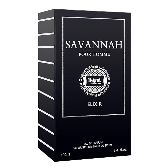 Hybrid & Company Savannah Pour Home Elixir For Men Eau De Parfum Vaporisateur Natural Spray 3.4 Fl Oz