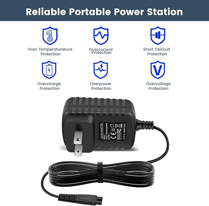 Charger for Andis ProFoil Lithium TS-1 & TS-2 Shaver for Andis17150 17155 17165 17170 17195 17200 17205 17220 Shaver Quick Recharge,UL Listed