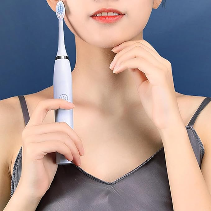 180 Days Battery Life Electric Toothbrush USB Rechargeable Travel with 3 Brush Heads Powered Ultrasonics Electric Toothbrush