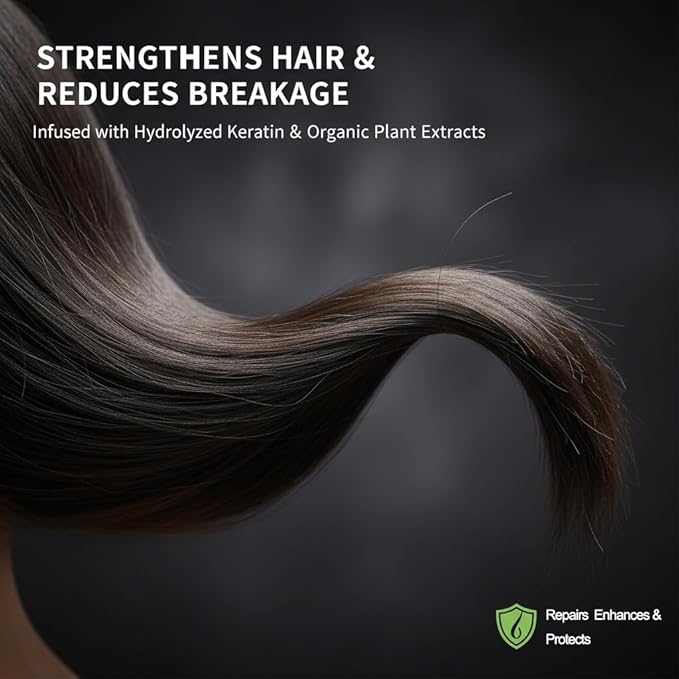 Alisanda Organic Rosemary Hair Growth Shampoo, Natural Thickening & Strengthening Shampoo with Hydrolyzed Keratin and natural extract of rosemary