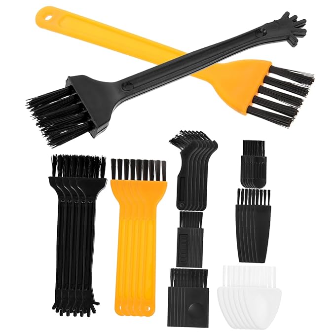 FRCOLOR 144pcs Electric Shaver Hair Clipper Cleaning Brush Compact Cleaner for Keyboard Fans and Car Dashboard Maintenance