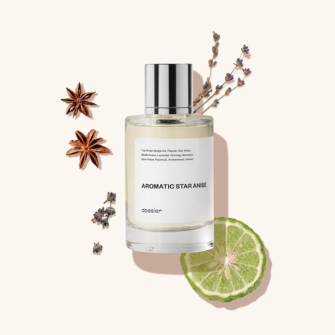 Dossier - Aromatic Star Anise - Eau de Parfum - Perfume Luxury - Pure Infused - For Men - Fragrance 3.4 Fl 0z (Spray 100ml)