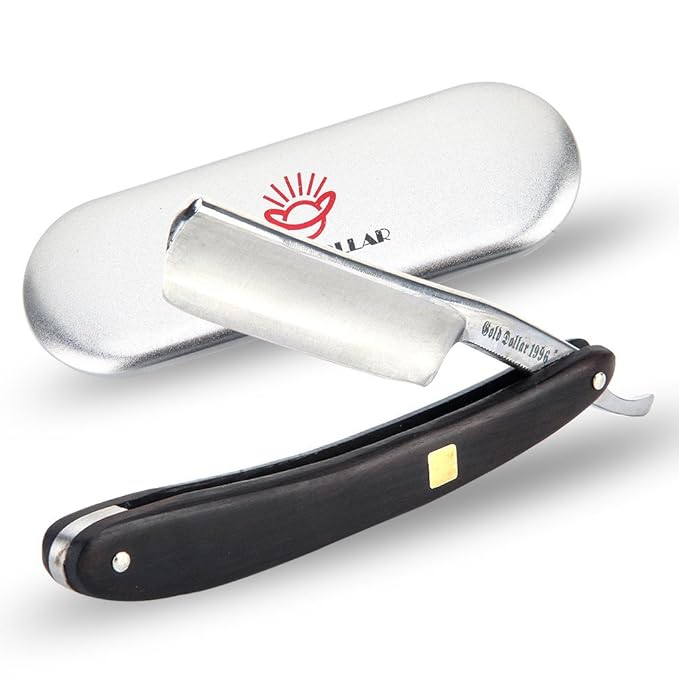 straight razor wooden scale vintage razor for men & barber shaving ready without stabilizer