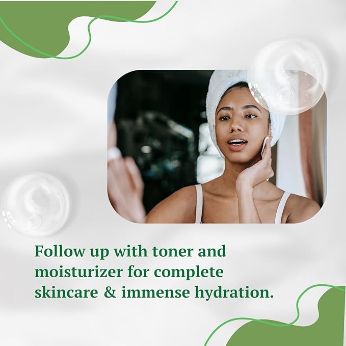 Aloe Vera Gel Cleanser, For Dry & Oily Skin. Treat & Prevent Acne, Dark Spots & Eczema. Face Wash for Men and Women.