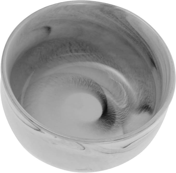 ARTIBETTER Marble Pattern Shaving Soap Bowl Small Porcelain Male Shaving Foaming Bowl Deep Shave for Men’s Beard Care