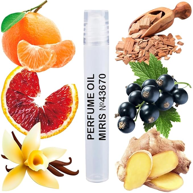 MIRIS No. 43670, Inspired by Deep Red, Long-Lasting Perfume Oil for Women Roll-On, Rollerball 0.34 Fl Oz / 10 ml