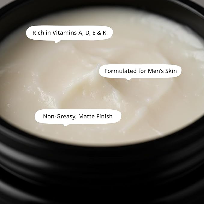 Talö Beef Tallow Moisturizer for Men | 100% Natural Grass Fed Beef Tallow for Face | Rich in Vitamins w/No Fillers & Synthetics | Anti-Aging Face Cream for Dry & Sensitive Skin | 1.7fl. oz jar
