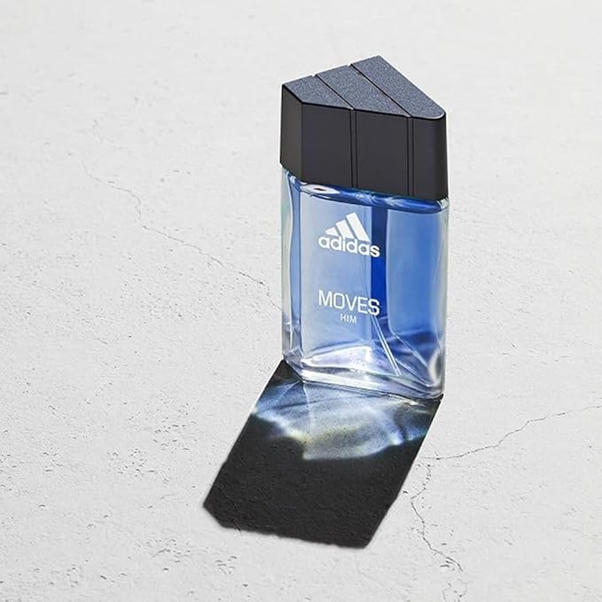 Adidas Moves for Him Giftset,1 fl oz EDT + 2.5 fl oz Body Fragrance, Notes of Green Apple, Cedarwood, Musk, Men's Fragrance, Long Lasting, Sporty Fragrance, Travel Size