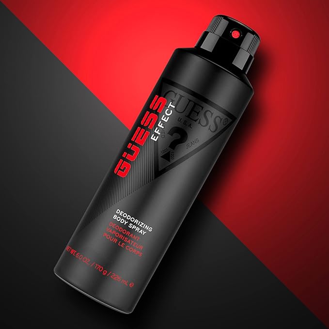GUESS Effect Deodorizing Body Spray for Men, 6 Fl Oz