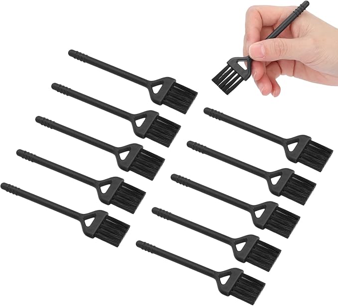 Agatige 10PCS Electric Shaver Cleaning Brushes, Mini Nylon Double Sided Clipper Brush Shaver Cleaner