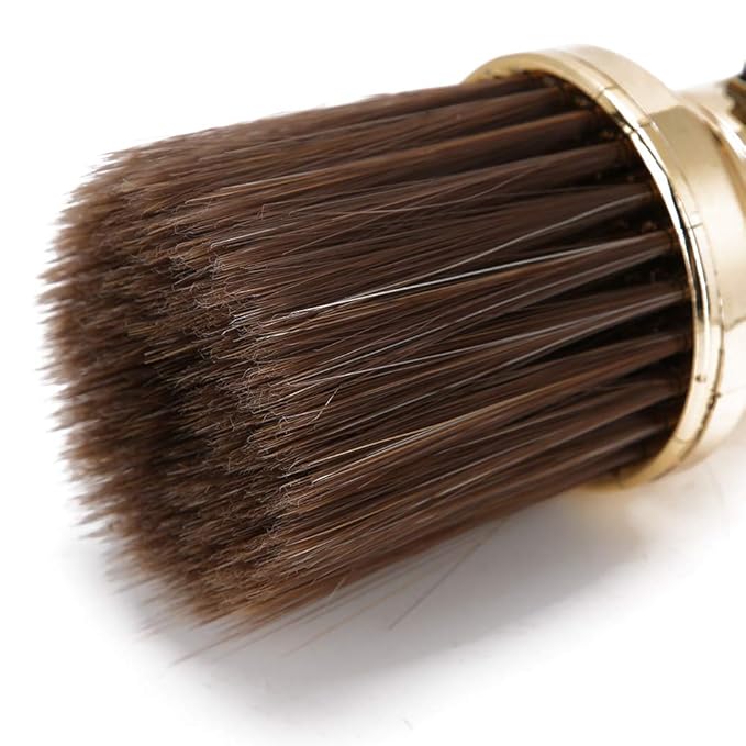 ZJchao Multifunctional Soft Light Hair Brush Shaving Tool for Barber Shop (Gold)