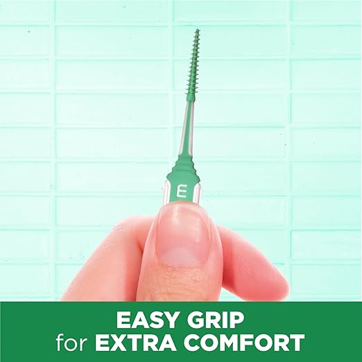 GUM Soft-Picks Comfort Flex, Easy to Use Dental Picks for Teeth Cleaning Health, Disposable Interdental Brushes with Convenient Carry Case, Dentist Recommended Dental Picks, Mint, 80 Count