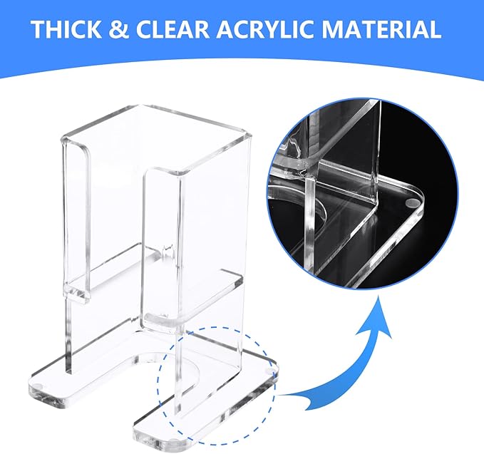 Beautyflier Electric Razor Stand for Philips Norelco Electric Shaver, Acrylic Base Holder for Men Storage Rack Bracket Home Bathroom Accessories, Universal Size