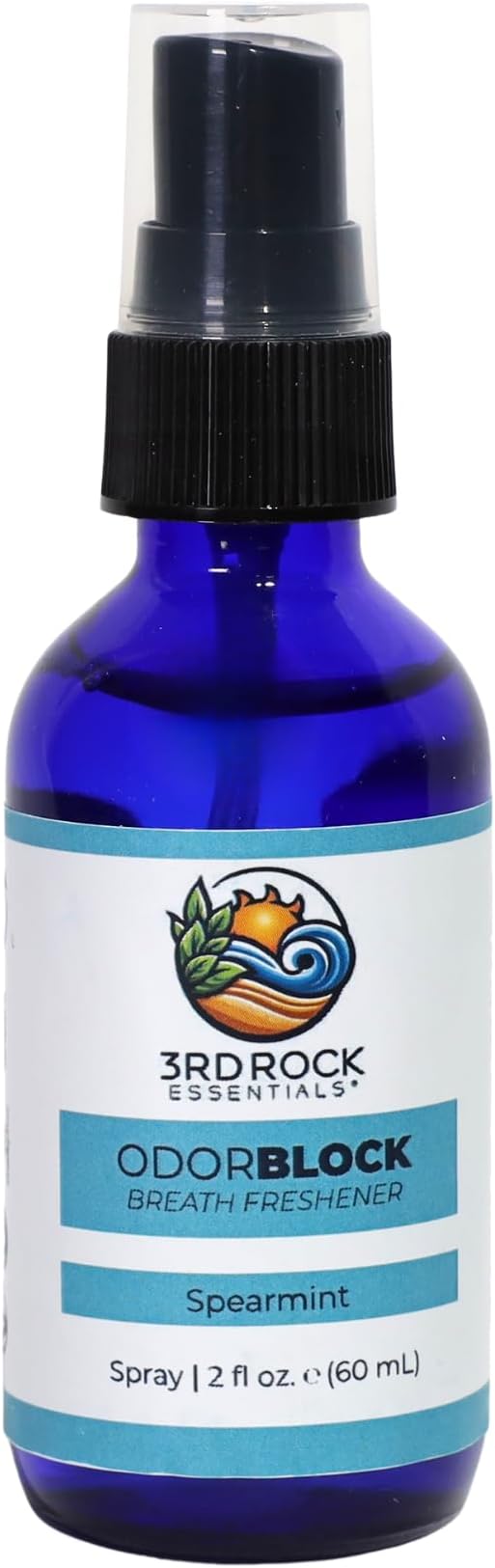 3rd Rock Essentials | ODORBlock Natural Breath Freshener Spray | Non Toxic Alcohol Free & Sugar Free Odor Control Mouth Spray | All Natural Personal Care (2 fl oz | 1 Pack)