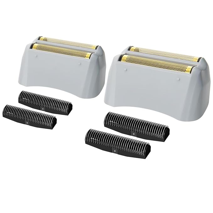 For Andis Foil Shaver Replacement Head for Model TS-1 TS-2 17150 17200 17235 Pro Foil Shaver, Replaces #17155 17160 17280 Shaver (Gold/2Pack)