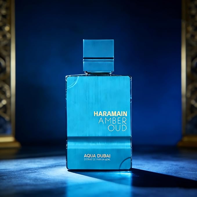 Al Haramain Amber Oud - Aqua Dubai - Cologne for Men and Women - Bergamot, Amber, Musk Fragrances - Long Lasting Perfume for Men and Women - 60ml (2.0 oz)