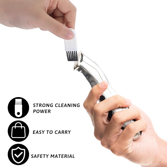 10 Pcs Razor Cleaning Brush Nylon Brush for Cleaning Electric Shaver Cleaning Brush Hair Remover Razor Cleaner Black Nylon Hair Brush Set for Electric Hair Clippers Household Cleaning