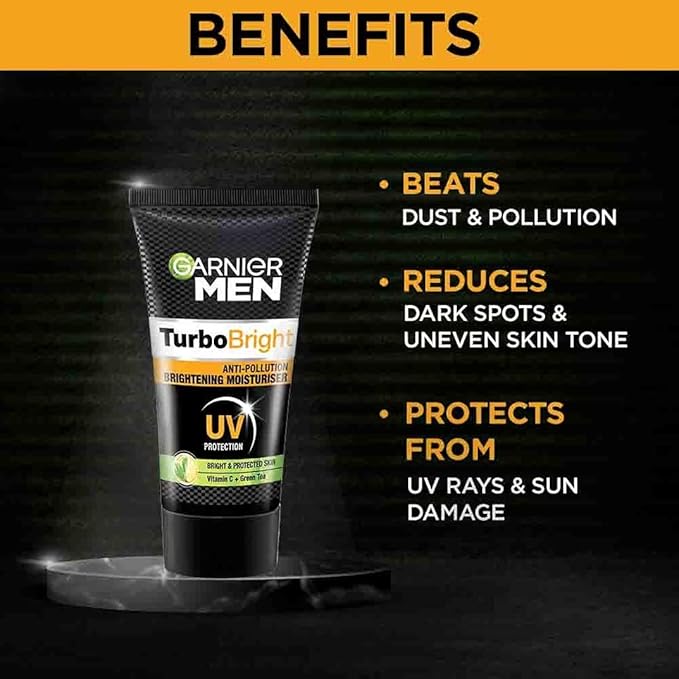 Garnier Men Power White Anti-Pollution Brightening Moisturiser,40g