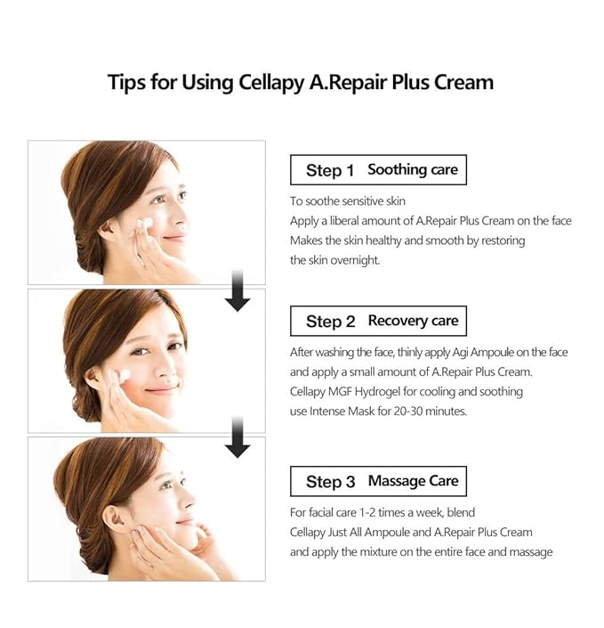 A. Repair Cream Calming Facial Moisturizer for Sensitive Dry Skin All Natural Formula For Men Women
