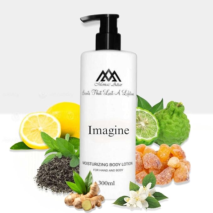 Monac Imagine Lotion Inspired by Imagine, Eau De Parfum, 10 oz/300ml, Men, Long Lasting Lotion, Luxury Made Affordable