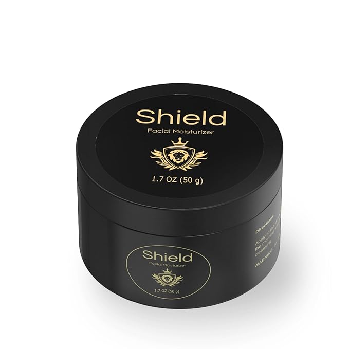Shield Facial Moisturizer for Men and Boys, Lightweight Hydration Cream for Oily or Sensitive Skin, 1.7 oz, Pack of 1