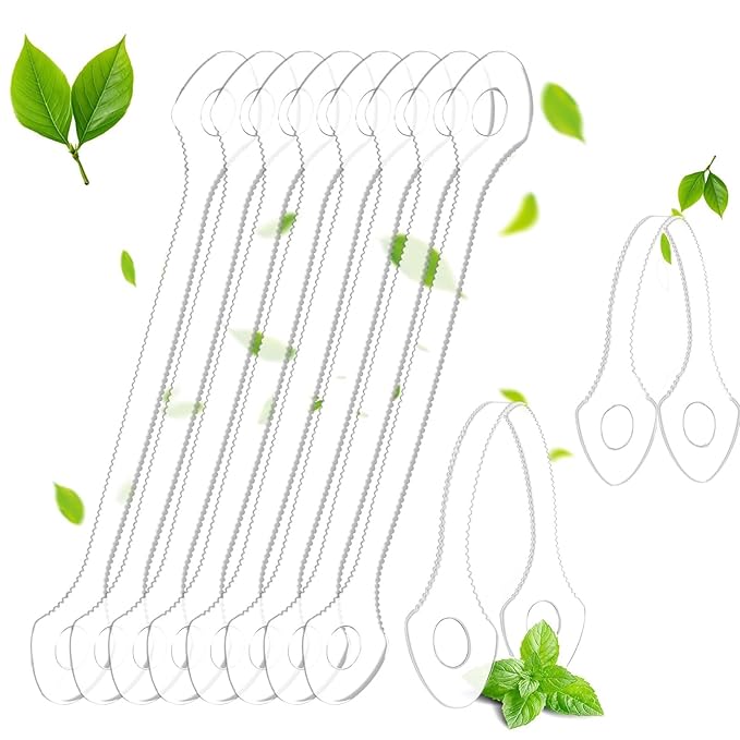 10 Count Disposable Tongue Scraper, Plastic Tongue Cleaner for Adults and Kids, Reduce Bad Breath,Promote Fresh Breath,Ergonomic Tongue Scrubber for Oral Care