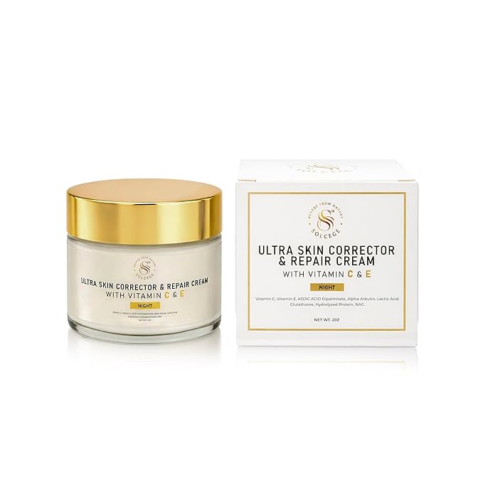 Dark Spot Corrector & Hyperpigmentation Treatment Cream for Face – Uneven Skin Tone Repair with Intense Hydration, Alpha Arbutin, Kojic Acid & Vitamin C – For Men & Women, 2 oz