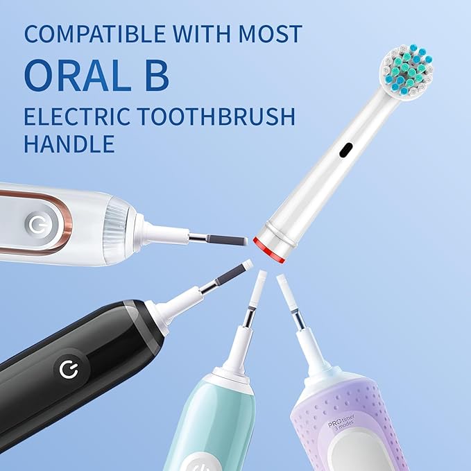 16 Pcs Replacement Toothbrush Heads Compatible with Oral B Braun, Electric Toothbrush Heads Refill for Oral-B 7000/Pro 1000/9600/ 500/3000/8000