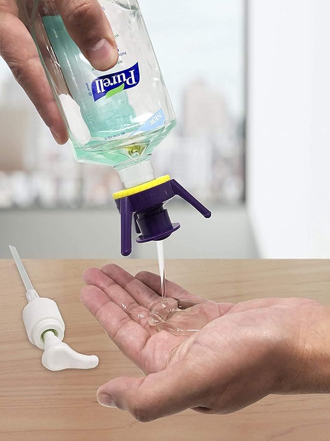 Flip-It! Bottle Emptying Kit - Flip Bottle Upside Down To Get Every Drop Out Extra adapters included to fit Nivea, Eucerin, and Aquaphor bottles. (6 Pack, Pastel Color Edition)