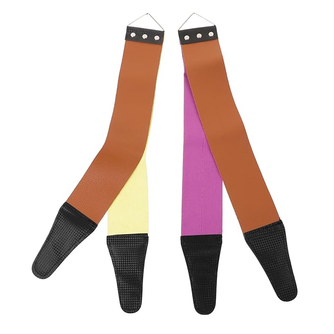 Dual-sided Razor Strop Sharpening Cloth Razor Blade Sharpener Strop Sharpening for Clipper Blade Random Color