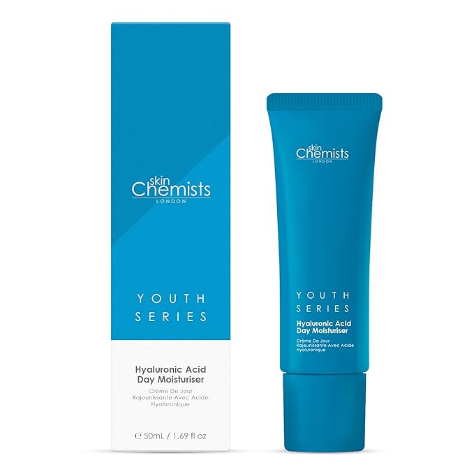Skin Chemists Hyaluronic Acid Anti Aging Day Cream | Anti Aging Skin care Face Moisturizer with 1% Hyaluronic Acid and Natural Lipids | Moisturizing Formula for a Youthful Glow | 1.69 fl oz