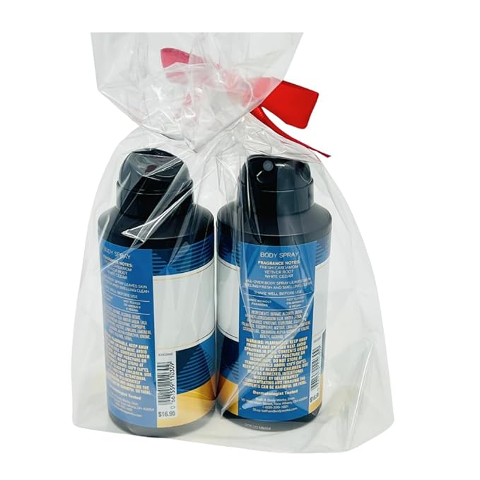 Bath & Body Works Men's Collection Deodorizing Body Spray - GINGHAM HERO - Gift Pack for Holiday - Lot of 2