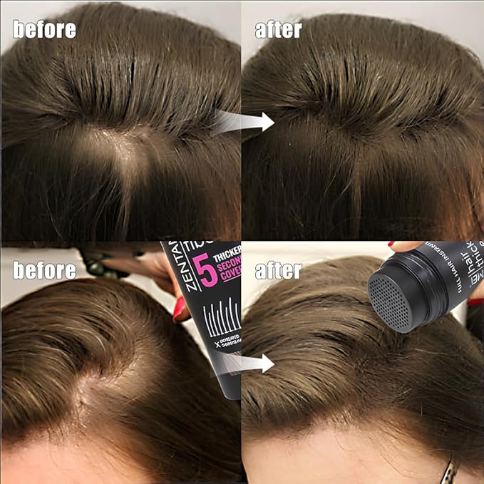 Hair Fibers for Thinning Hair for Women All-Natural Hair Building Fibers 0.98 Oz Hair Volume Powder Bald Spot Cover Up for Men & Women (Light Brown)