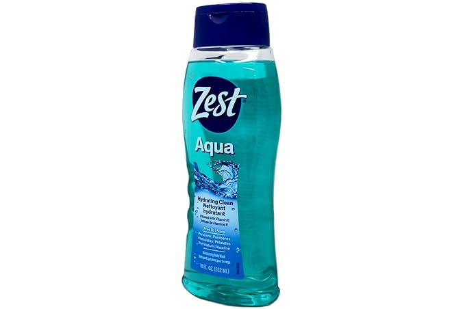 Zest Body Wash, Aqua, 18 Ounce, 2 Pack