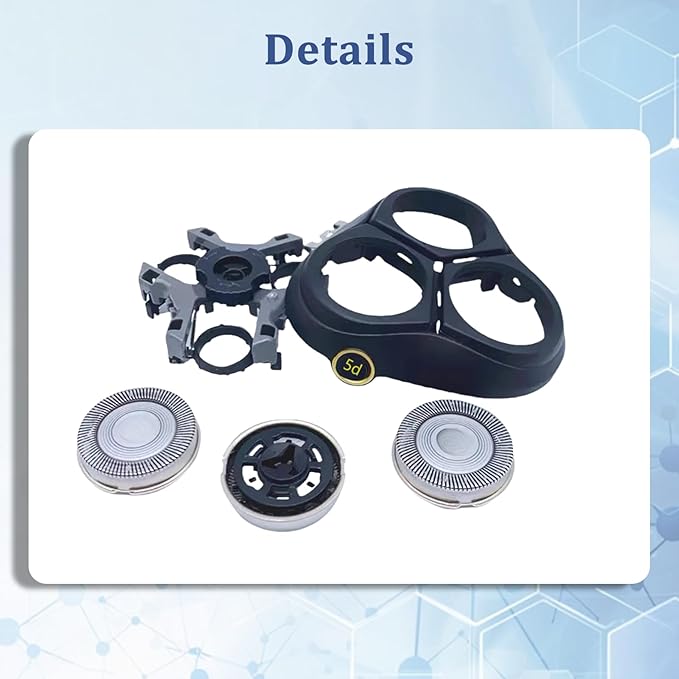S3000 Replacement Head Holder Compatible with Philips Norelco Aquatec Shavers,Razor Blades for S3000 Series S3206 S4303.