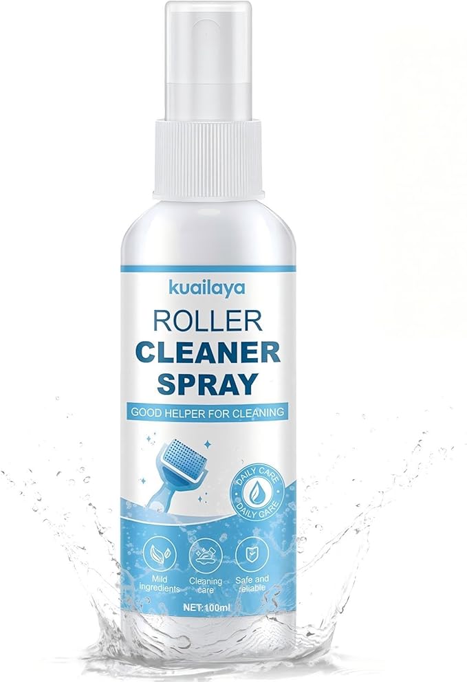Roller Cleaner, Roller Cleaner Spray High-Efficiency Cleaning Gentle Care Multi-angle Spraying Protecting Precision Needles Extend The Lifespan of Roller Instruments, 100ml