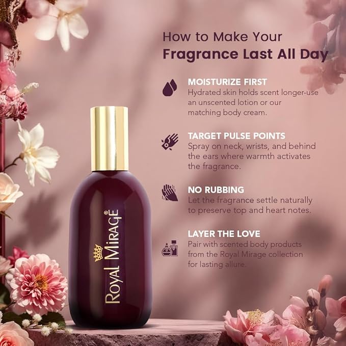 Royal Mirage Original Eau de Cologne for Men - Premium Bergamot & Jasmine Fragrance Spray - 120ml (4 oz) Long-Lasting EDC - Authentic Heritage Scent