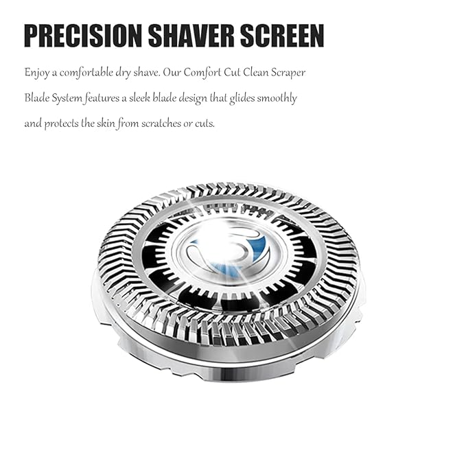 SH70 Replacement Heads Compatible with Philips Norelco Series 7000(S7xxx) Electric Razor Blades, New Upgraded for norelco 7000 replacement heads, OEM MultiPrecision Upgrade Blades, 6- Pack (sh70-6)