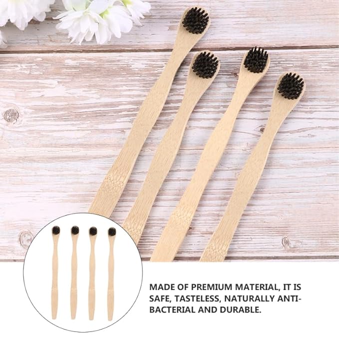 HEALLILY Tongue Cleaner 4Pcs Set Tongue Scraper and Cleaning Brush Oral Tools for Fresh Breath and Effective Bad Breath Removal Lightweight Portable 7.44In Length