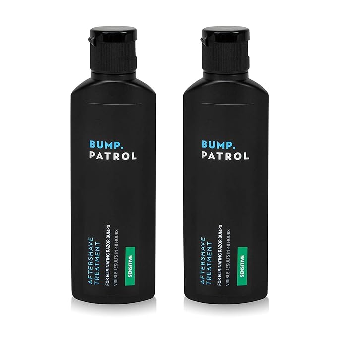 Bump Patrol Sensitive Strength Aftershave Treatment Serum – Razor Bump Stopper and Ingrown Hair Treatment for Men and Women, Alcohol Free Ingrown Hair Serum for Sensitive Skin 2 oz (Pack of 2)